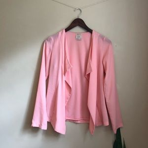 Pink Blazer Cardigan from Nymphe - Business Casual